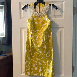 International Concepts Yellow and Pearl Dress